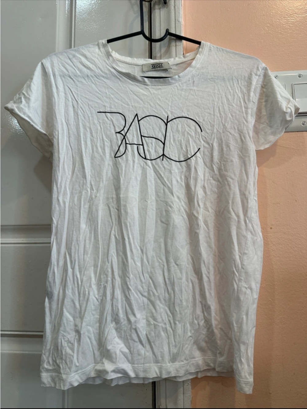 White Graphic Crewneck T-Shirt - BASIC